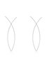 zolucky Womens Silver Minimalist Hollow Fish-Shaped Earrings