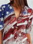 Vintage Long Sleeve Floral-Print T-shirt
