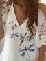 Dragonfly Casual V Neck Top