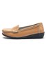Retro Casual Simple Plain Flat Shoes