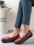 Retro Casual Simple Plain Flat Shoes