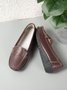 Retro Casual Simple Plain Flat Shoes