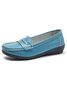 Retro Casual Simple Plain Flat Shoes