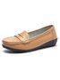 Retro Casual Simple Plain Flat Shoes