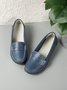 Retro Casual Simple Plain Flat Shoes