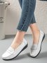 Retro Casual Simple Plain Flat Shoes