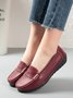 Retro Casual Simple Plain Flat Shoes