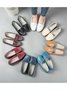 Retro Casual Simple Plain Flat Shoes