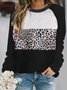 Holiday Cotton Blends Leopard Sweatshirts