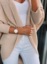 Plus size Casual Cardigan Knitted Outerwear