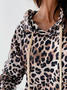 Hooded Loosen Leopard Sweatshirt