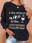 Casual Long Sleeve Round Neck Plus Size Printed Tops Sweatshirts
