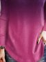 Casual Long Sleeve V Neck Top