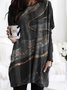 Ombre Off Shoulder Cotton Casual Knitting Dress