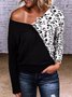 Casual Off The Shoulder Loosen Long Sleeve Tops