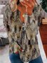 Tribal Cotton Blends Casual Sweatshirt