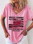 When Tyranny Becomes Law Rebellion Becomes Duty Women's Casual T-shirt
