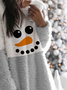 Christmas Snowman Loosen Weaving Dress