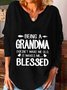 Mother‘s Day Casual Long Sleeve Printed Top T-shirt