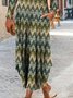 Casual Fit and FlareX Crew Neck Knitting Dress
