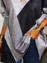 Casual Loosen V Neck Long Sleeve Shirt & Top