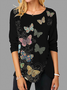 Butterfly Printed Shirt & Top