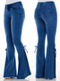 Lace-Up Slim Fit Solid Jeans