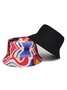 Cotton Abstract Print Bucket Hat