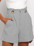Cotton blends Casual Shorts