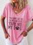 Funny Dog Lover Short Sleeve T-shirt