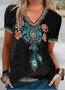 Casual Regular Fit Satin Short sleeve Top
