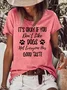 Funny Dog Lover Letter Short Sleeve Top