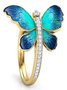 Rhinestone Butterfly Ring