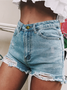 Women's Ripped High Waist Fashion Casual Jeans Shorts Hot Pants