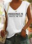 Underestimate Me That'll Be Fun Casual Knit Tank