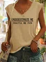 Underestimate Me That'll Be Fun Casual Knit Tank