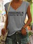 Underestimate Me That'll Be Fun Casual Knit Tank