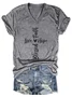 Women's Faith Hope Love Blessed V-Neck T-Shirt