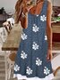 Casual Crew Neck Sleeveless Knit Dress