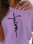 Shift Short Sleeve Casual Tops