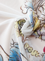 Women's Summer Half Sleeve V Neck Floral-Print Casual Tops