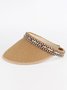 Vacation Style Beach Braided Straw Hat Stretch Outdoor Hat