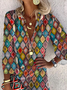 Casual Boho Geometric Printed Dress