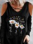Casual Floral Long Sleeve T-Shirt