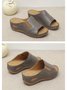 Beach Open Toe Vintage Wedge Sandals
