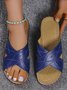Vintage Lightweight Wedge Sandals