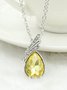 Simple Fashion Diamond Austrian Crystal Necklace