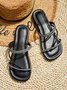 Fashion Hot Drill Straps Thong Sandals Lightweight