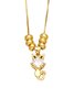 Brass Colored Zircon Diamond Necklace Clavicle Chain