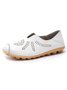 Hollow Ethnic Style Flower Leather Soft Sole Shoes
